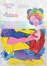 PALLONCINI COLORI ASSORTITI 1,5GR 25CM BUSTA 50PZ FA1296