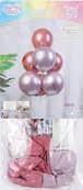 PALLONCINI ROSA E ROSSO H 80CM SET 7PZ FD1275