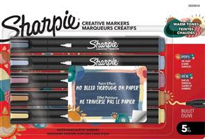 PENNARELLO P.MATE SHARPIE CREATIVE MARKERS WARM 5PZ 2223314 0642