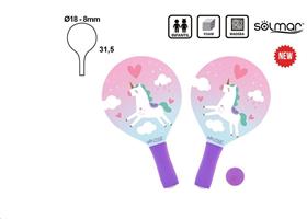 RACCHETTE UNICORNO C/PALLINA 18x31 16231