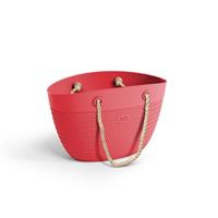 BORSA LINDA ROSSO C/MANICO IN CORDA 1126/R/C