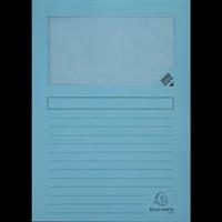 CARTELLA C/FINESTRA AZZURRO CF25 130GR EXACOMPTA 50252E