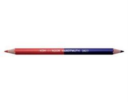 MATITA KOH-I-NOOR ROSSO/BLU PROFILO GROSSO 10MM 12PZ H3423 0556