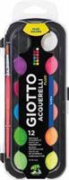 ACQUERELLI GIOTTO PLASTICA 12 COLORI FLUO CF10 F351400 0292