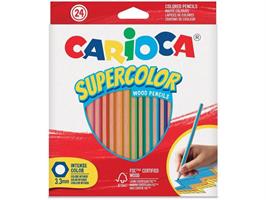 PASTELLI CARIOCA SUPER COLOR MINA 3.3MM 24PZ CF6 43393 0223