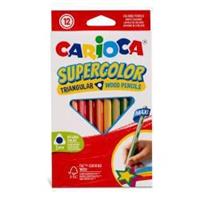 PASTELLI CARIOCA MAXI TRIANGOLARI SUPER COLOR 12PZ 43451
