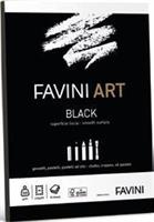 BLOCCO COLLATO A4 10FF 320GR BLACK FAVINI A42A104