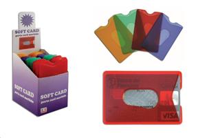 PORTA CARD 1 SCOMPARTO COLORATO MORBIDO PVC CF64 901