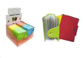 PORTA CARD 20 SCOMPARTI COLORATO PVC CF24 1021C