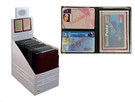 PORTA CARD 4 SCOMPARTI COLORI SCURI FLY BASIC CF24 1004-FLY