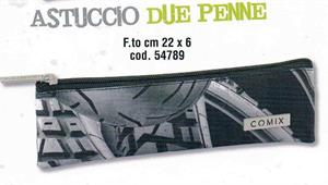 ASTUCCIO COMIX 2PENNE ALL OVER 22x6CM 54789