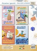 BIGLIETTI AUGURI PENSIONE ORA MI GODO 3D CF12 1749/G