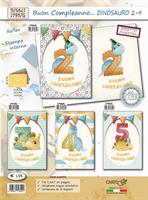 BIGLIETTI AUGURI COMPLEANNO DINOSAURO CF24 1795/G