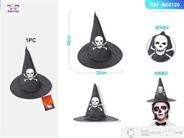 CAPPELLO HALLOWEEN MAGO SCHELETRO 40x35 BE0120
