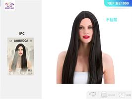 PARRUCCA HALLOWEEN NERA MAGA BE1090