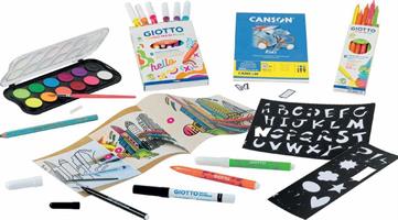 GIOTTO ART LAB FLUO MANIA SCATOLA REGALO 35X28 CM F582500 389