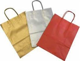 SHOPPERS MANICO RITORTO NATALE ORO 45X15X50 CF25 90GR 060519