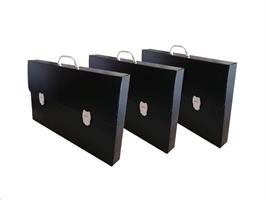 VALIGETTA POLIONDA 27X38X8 NERA MONTATA 2 CHIUSURE CF6 278MCBN