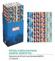 CARTA REGALO ROTOLO 70X200 MARVEL CF60 FLORIO 57600 317