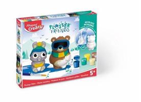 PLASTER FRIENDS WINTER BEAR E RABBIT MAPED 907208