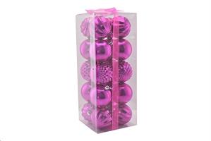 PALLINE BOX 20PZ FUXIA LUCIDO D.7CM 77917298