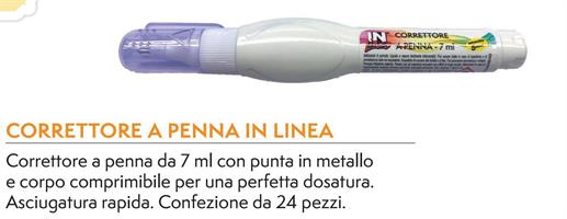 CORRETTORE PENNA 7ML IN LINEA CF24 PUNTA METALLO 79400 4170 0893