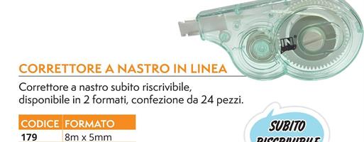 CORRETTORE NASTRO 5MMx8MT IN LINEA CF24 SUBITO RISCR 79401 0891