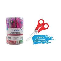 FORBICI IN COLOR GRADUATE BARATTOLO 24PZ ASS 12183 0896