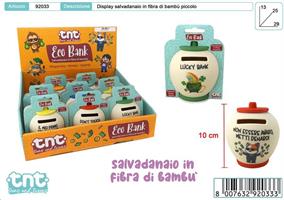SALVADANAIO IN BAMBU' PICCOLO TNT EXPO 9PZ 92033