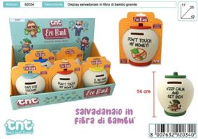SALVADANAIO IN BAMBU' GRANDE TNT EXPO 6PZ 92034