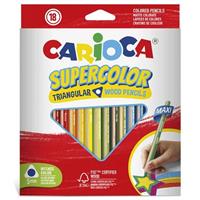 PASTELLI CARIOCA MAXI TRIANGOLARI SUPER COLOR 18PZ 44804