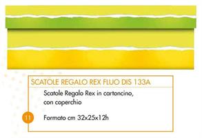 SCATOLE REGALO REX FLUO DIS 133A 32x25x12h 5PZ SV036-133A 011
