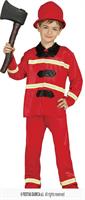 CARNEVALE COSTUME BAMBINO POMPIERE 5/6 ANNI 85589