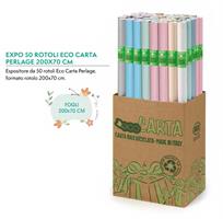 CARTA REGALO ROTOLO 200X70 PERLAGE 100% RICICL CF50 PE3J1ASS 352