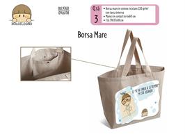 BORSA MARE BUBINE IN COTONE 39X57X18 CM DA 3PZ CROMO BU.9760 217
