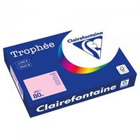 CARTA CLAIREFONTAINE TROPHEE A4 80GR 500FG ROSA 1973PC