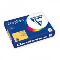 CARTA CLAIREFONTAINE TROPHEE A4 80GR 500FG ORO 1780C