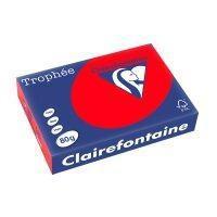 CARTA CLAIREFONTAINE TROPHEE A4 80GR 500FG ROSSO CARDINALE 1873C