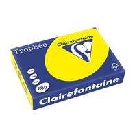 CARTA CLAIREFONTAINE TROPHEE A4 80GR 500FG GIALLO SOLE 1877C