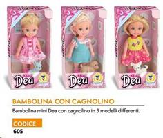 DEA BAMBOLA MINI CON CAGNOLINO 80260