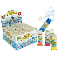 BOLLE DI SAPONE COLORATE 60ML EXPO DA 36PZ TEOREMA 68865