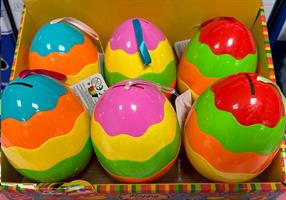 UOVO PASQUA CONTENITORI IN PLASTICA COL. ASS.TI 91119