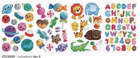 STICKERS ASS.TO N.6 CF12 822790