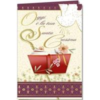 BIGLIETTI AUGURI CRESIMA CF12 CROMO CO.8917