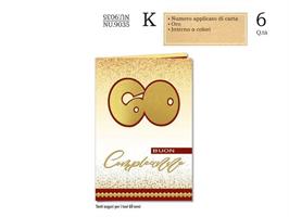BIGLIETTI AUGURI COMPLEANNO 60 ANNI CF6 CROMO NU.9035