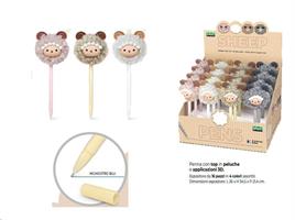 PENNA FLUFFY SHEEP IN PELUCHE BLU EXPO 16PZ LEBEZ 82069