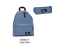 ZAINO 4FASY LIGHT BLUE + PEN CASE 48217