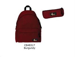 ZAINO 4FASY BURGUNDY + PEN CASE 48317