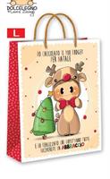 SHOPPERS NATALE BUBINE 32X26X13 L CF12 CROMO NT.10187L 130