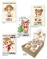 BIGLIETTI AUGURI NATALE BUBINE 11,5X17 CF24 CROMO NT.10121 132